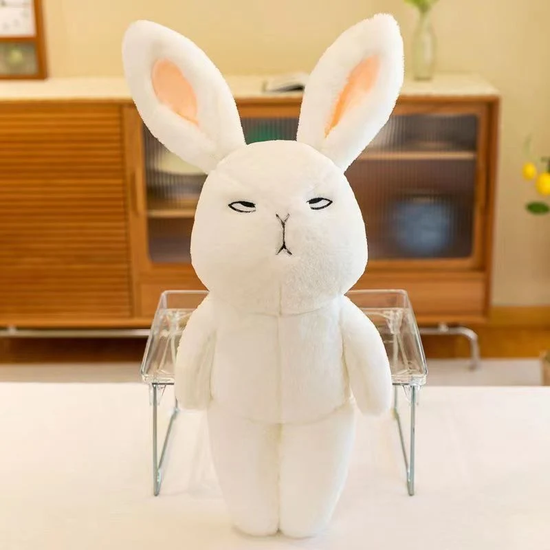 Cute White-Eyed Rabbit Stuffed Toy