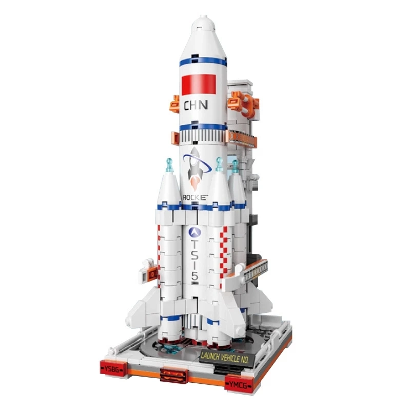 Low Price City Aerospace Rocket Space Exploration Educational Toys Plastic Building Block Toy for Children Exquisitely Building Block Toy