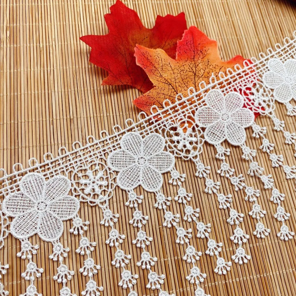 Dentelle hydrosoluble dentelle Accessoires bricolage Robe de mariage pendentif pour enfants Accessoires de vêtements de fleurs