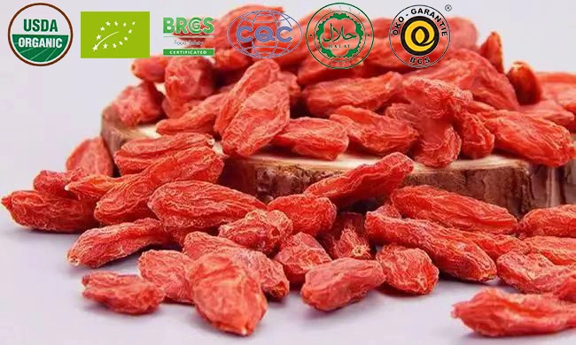 BRC Certified Factory Produce Goji Gogyberry Wolfberry Oxyberry Supot biologique Vente au détail
