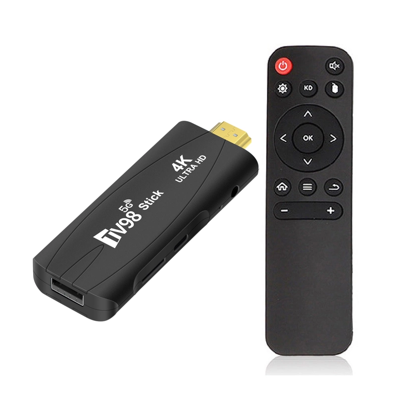 Smart TV Box Amlogic S905y4 Quad Core AV1 Android 11 صندوق تلفزيون eMMC سعة 2 جيجابايت و2.4 جيجابايت WiFi Bt5.1 100m LAN قم بضبط الصندوق العلوي