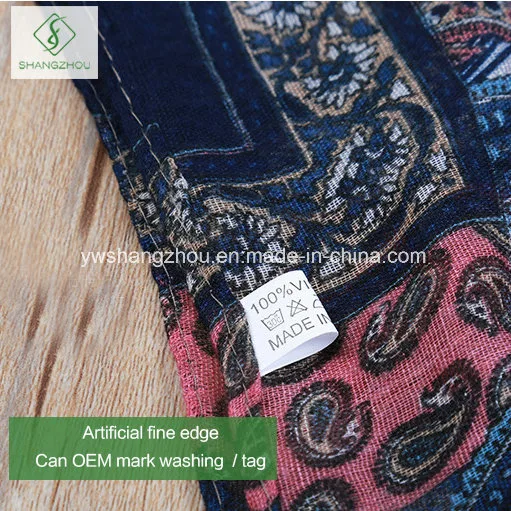 New Fashion Lady Moslem Scarf with Square Cashew Printed