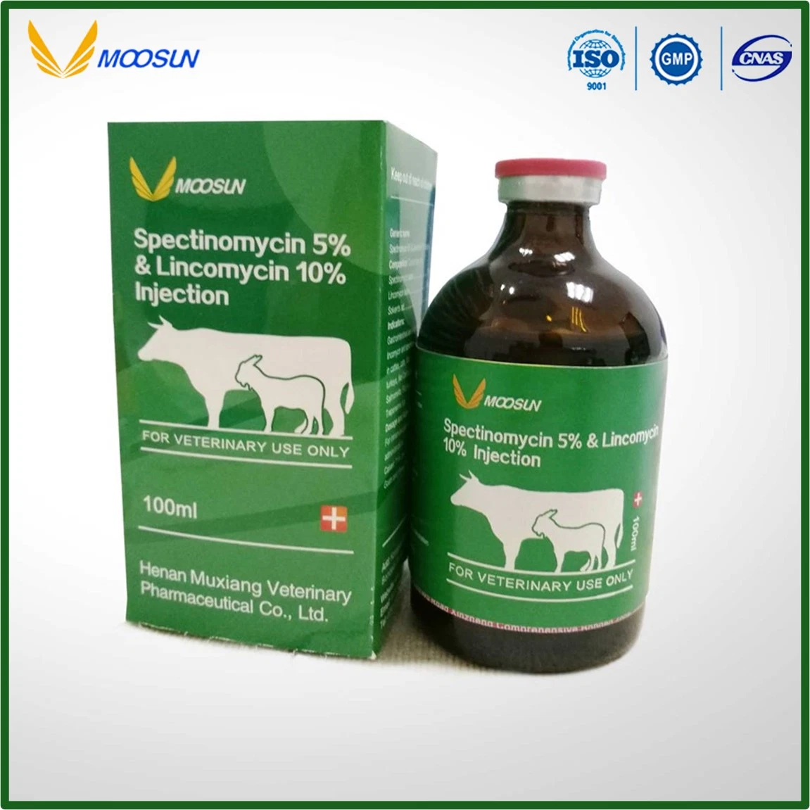 Superior Veterinaria 25% de gluconato de calcio inyección con GMP estándar