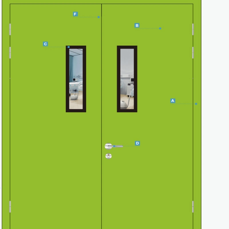 Stainless Steel Clean Door, Single Open and Double Open Steel Door