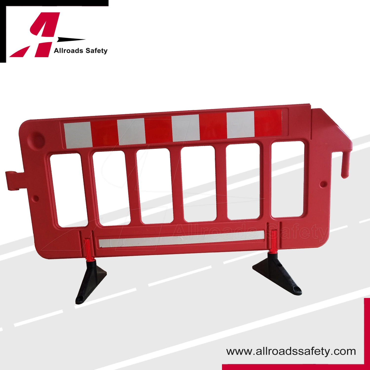 Reflective Road Work Control Plastic Traffic Safety Barrier