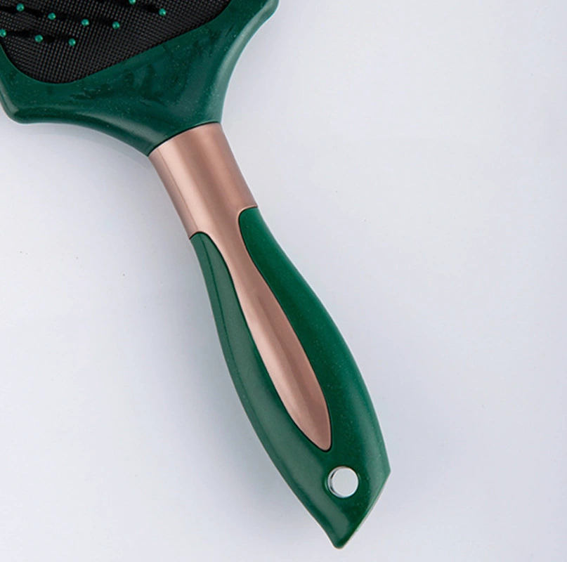 Wholesale/Supplier Dark Green Antistatic Massage Hair Beauty Flat Comb Brush