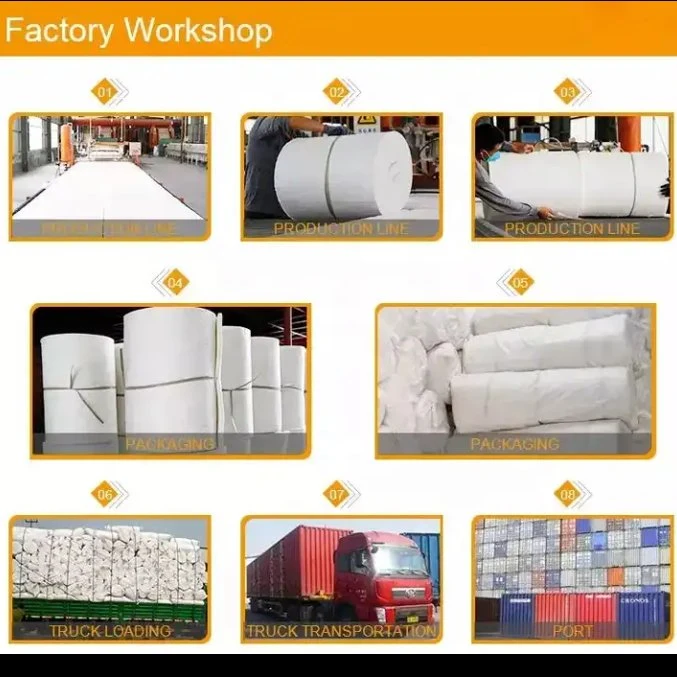 Aluminum Silicate Blanket Ceramic Fiber Products for Equipment High Temp Insulation