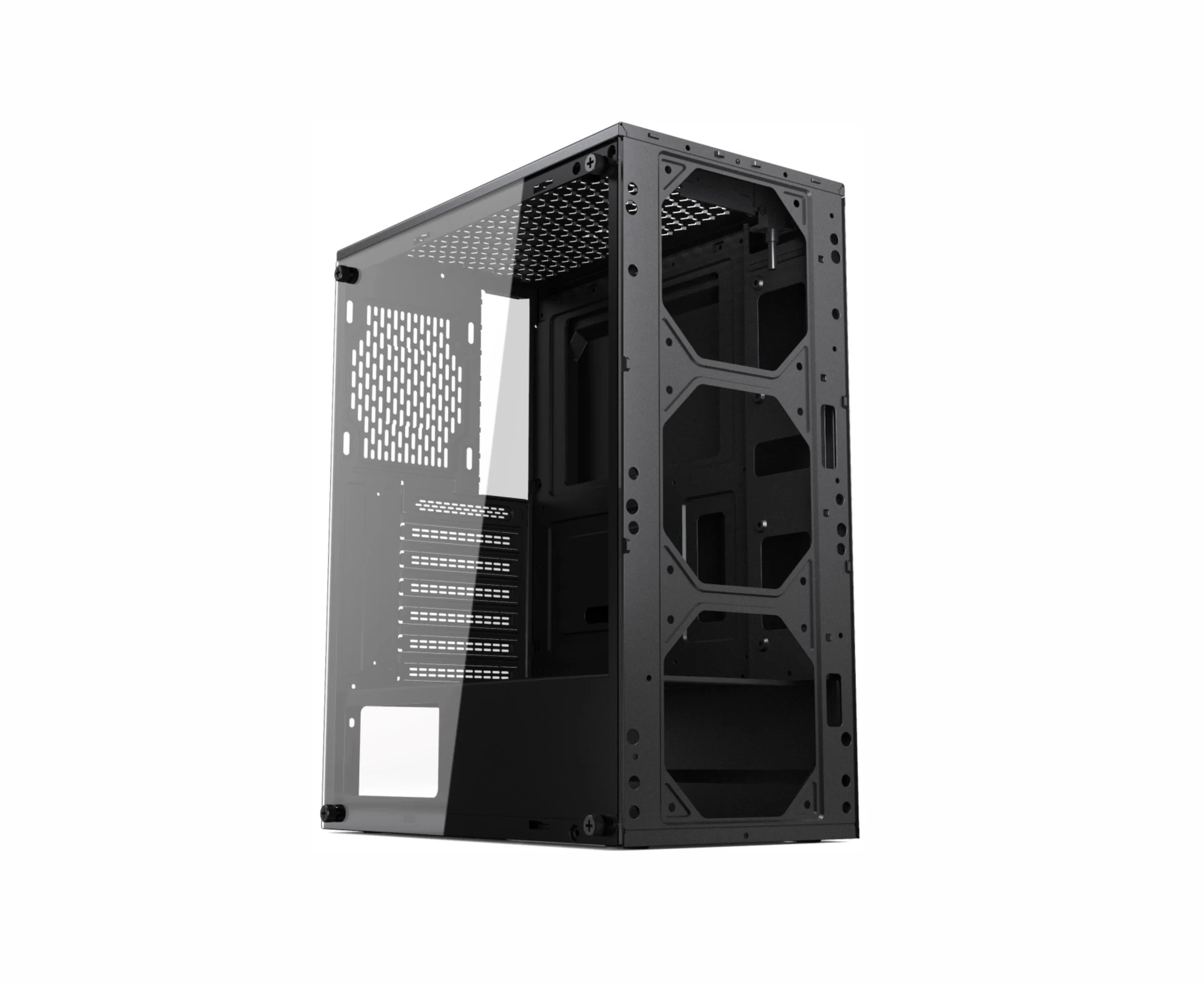 Hot Fashion Design Tower Desktop ATX Computer PC Case with LED Strip