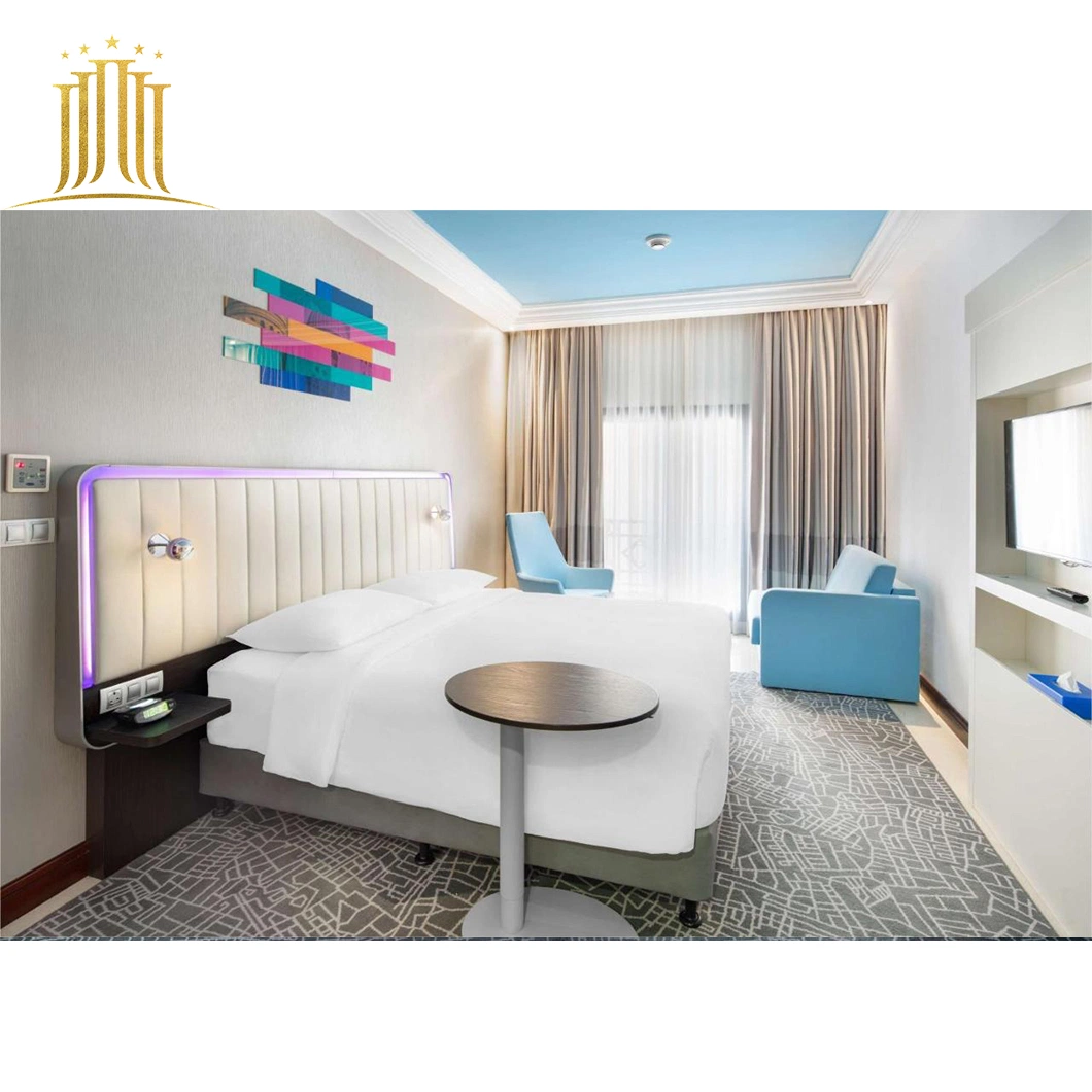 China Großhandel/Lieferant 5 Sterne Luxus Hotel Wohnzimmer Massivholz Möbel Modernes Schlafzimmer Bett Holzmöbel