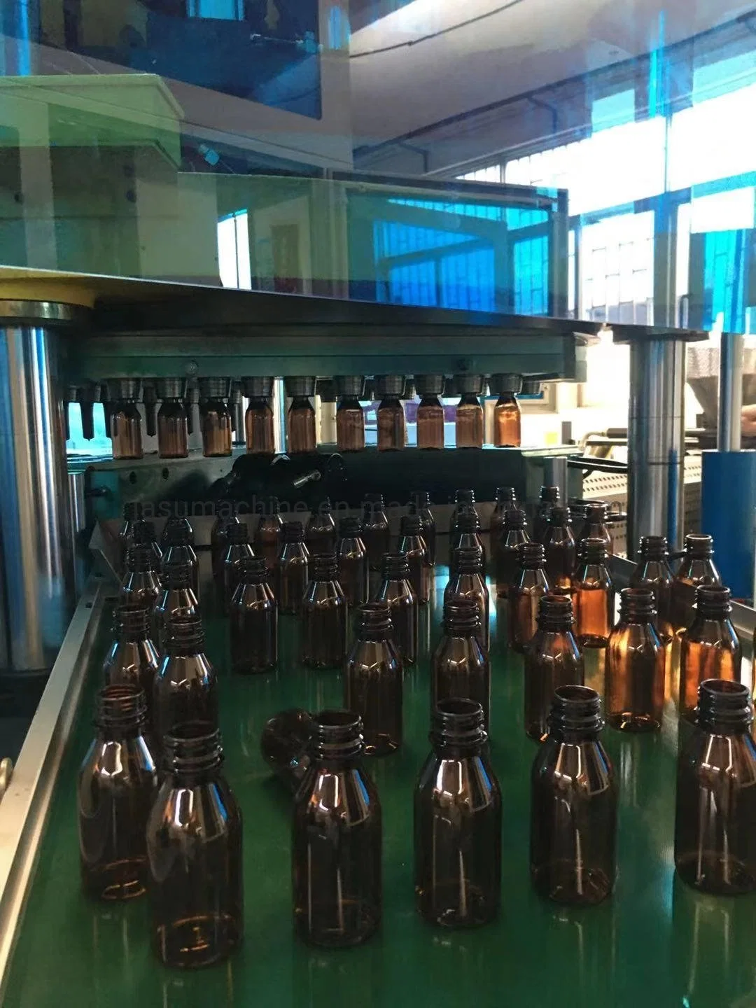 Plastic Bottle 2 Cavity Blow Molding Machine Plastic Injection Moulding Pet PETG Pharmacy Bottle Single Stage Injection Stretch Blowing Molding Machine Isbm