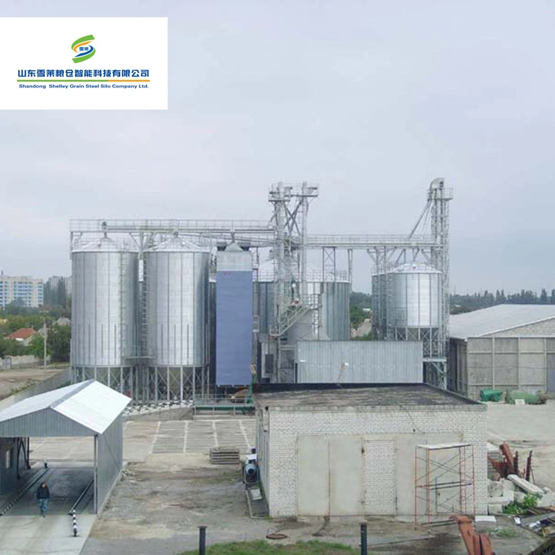 Galvanized Silo 500ton Steel Hopper Bottom Silo Grain Silo