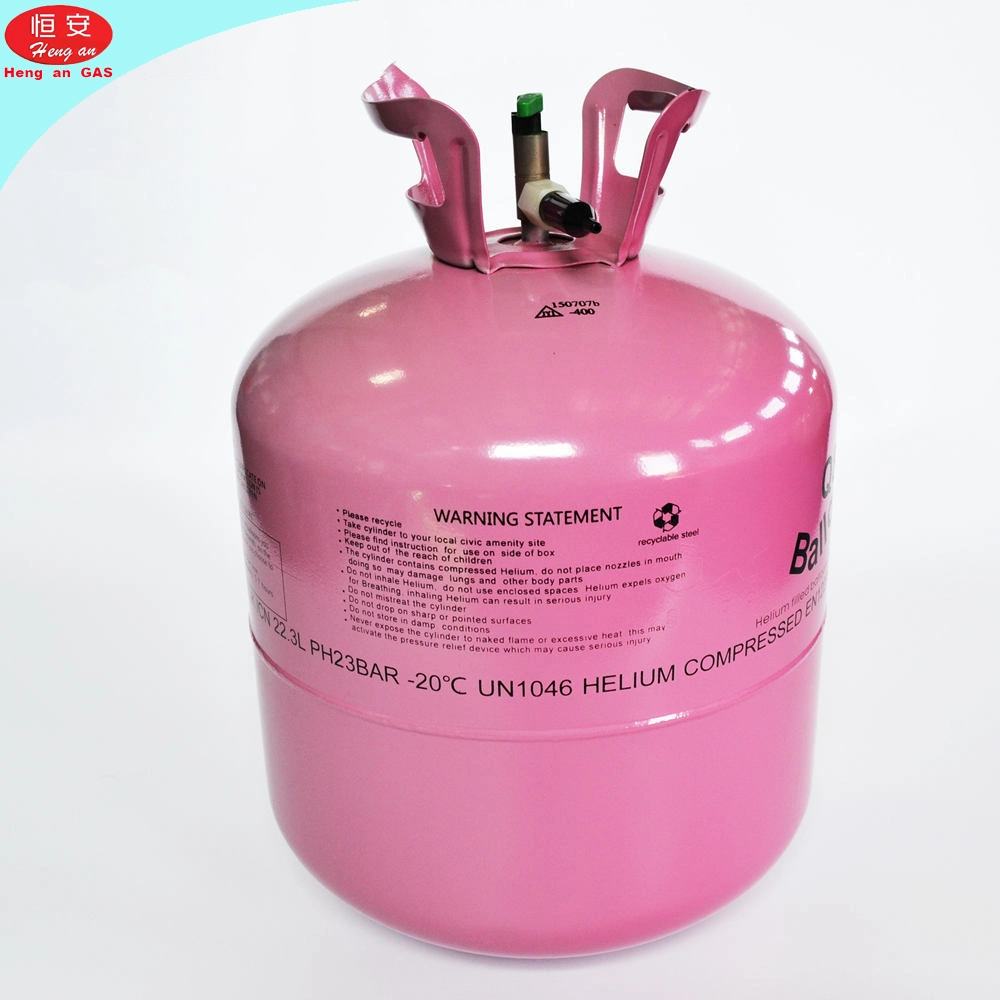 Portable 22,3L Pequeño tanque de gas helio desechable para globo 75lb Mini bombona de gas de helio