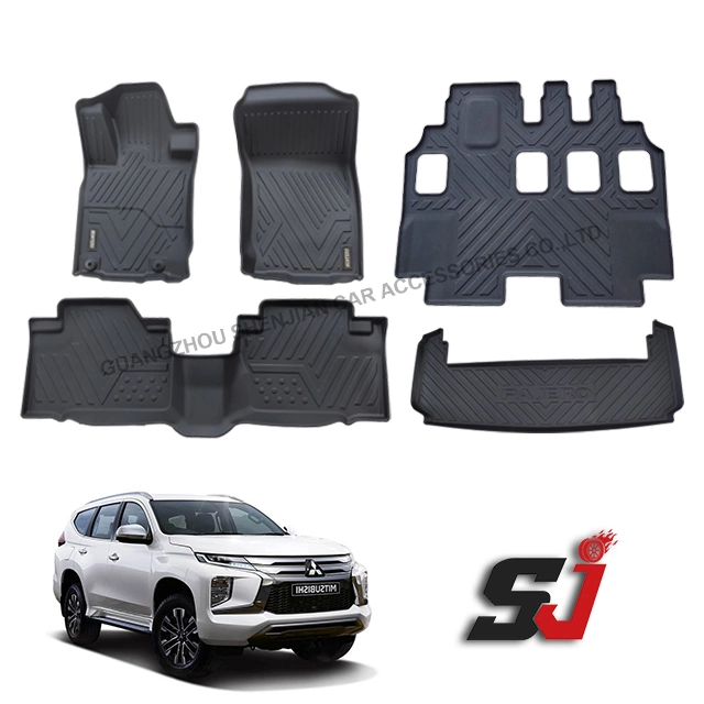 Factory Direct Auto Interior Accessories TPV Car Floor Carpet Mat for Mitsubishi Pajero Montero