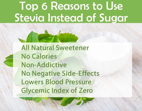 100% adoçante natural ou Saúde Química Aditivo alimentar Stevia