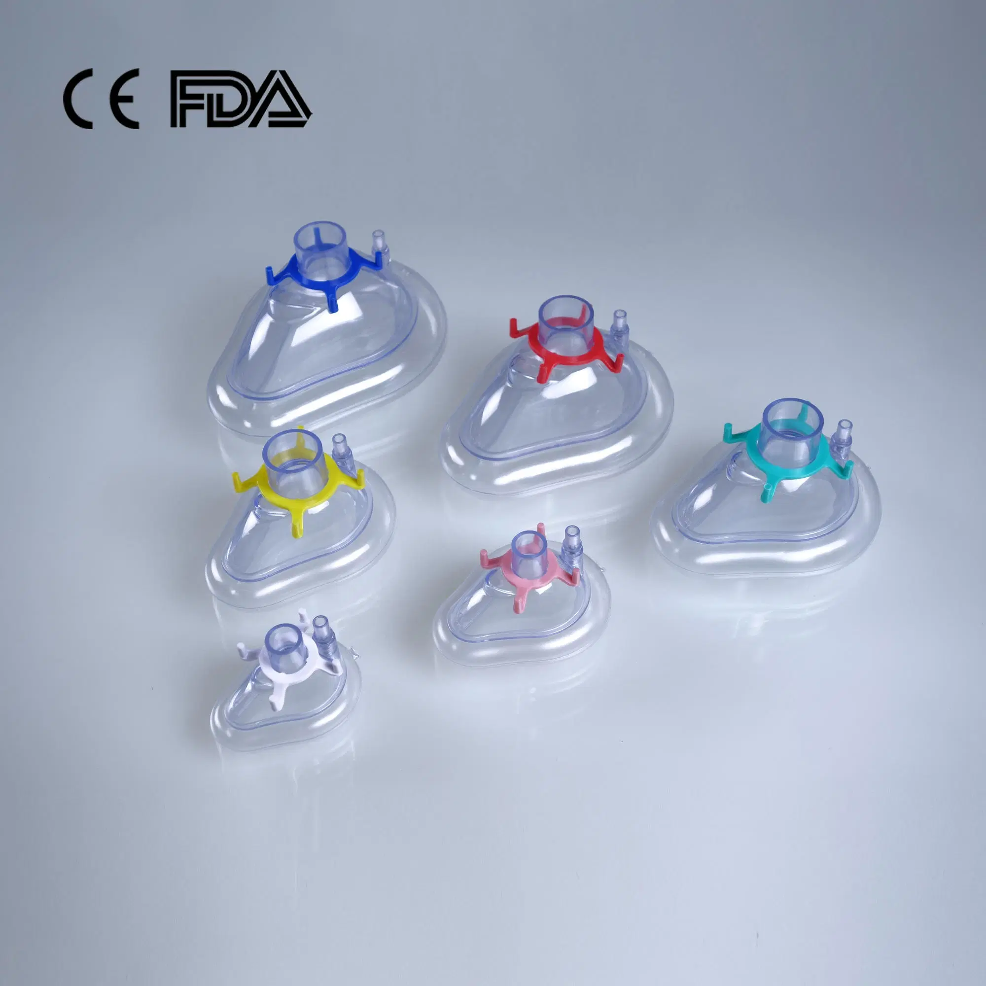 Disposable Medical Surgical PVC Air Cushion Anesthesia Mask with CE FDA