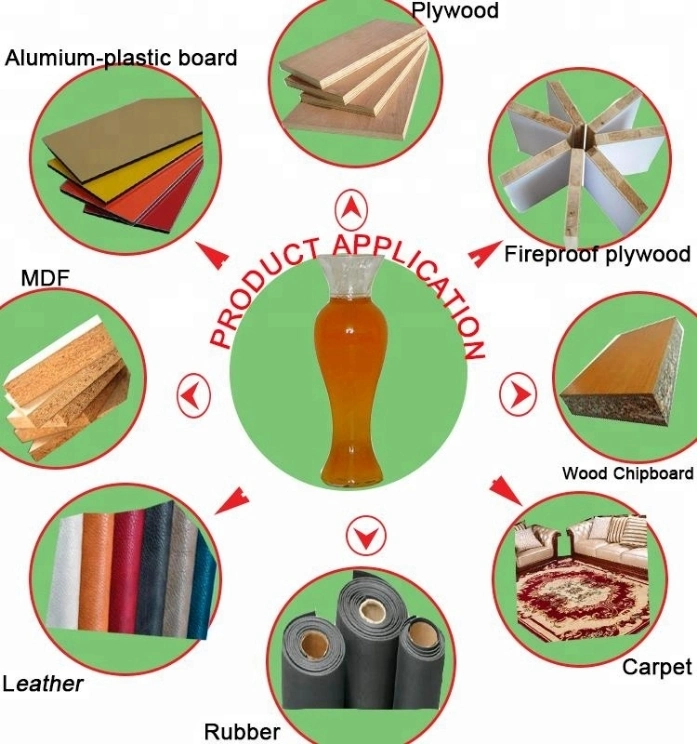 Cola de neopreno para la construcción de material de resina de caucho sintético Solvent-Based