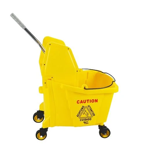 Factory Wholesale 24L Single Mop Wringer Trolley Plastic Cleaning Tool