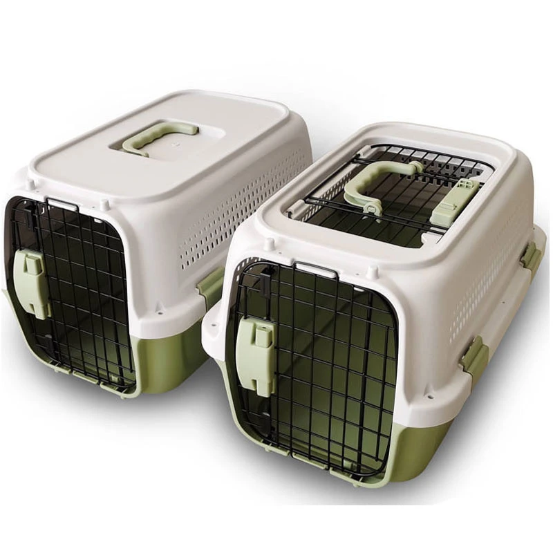 Premium 2-Doors Outdoor Airline Approved Pet Dog Kennels Plastic Dog Carrier
