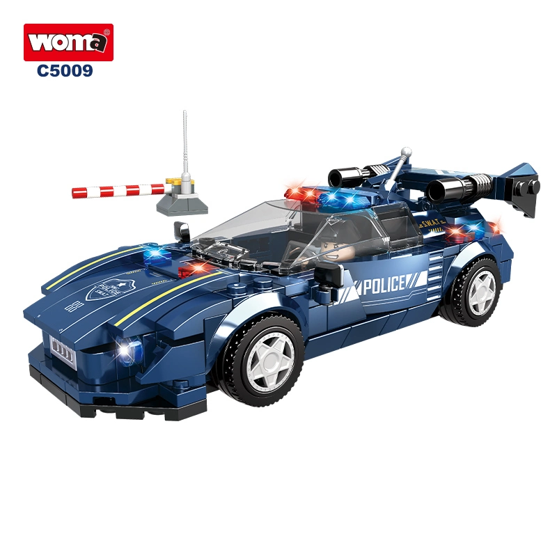Woma Toy 2023 New OEM ODM Kids Investigation City Car Swat Car Truck Child Mini Figures Building Block Brick Set Moc Game DIY Car Toy