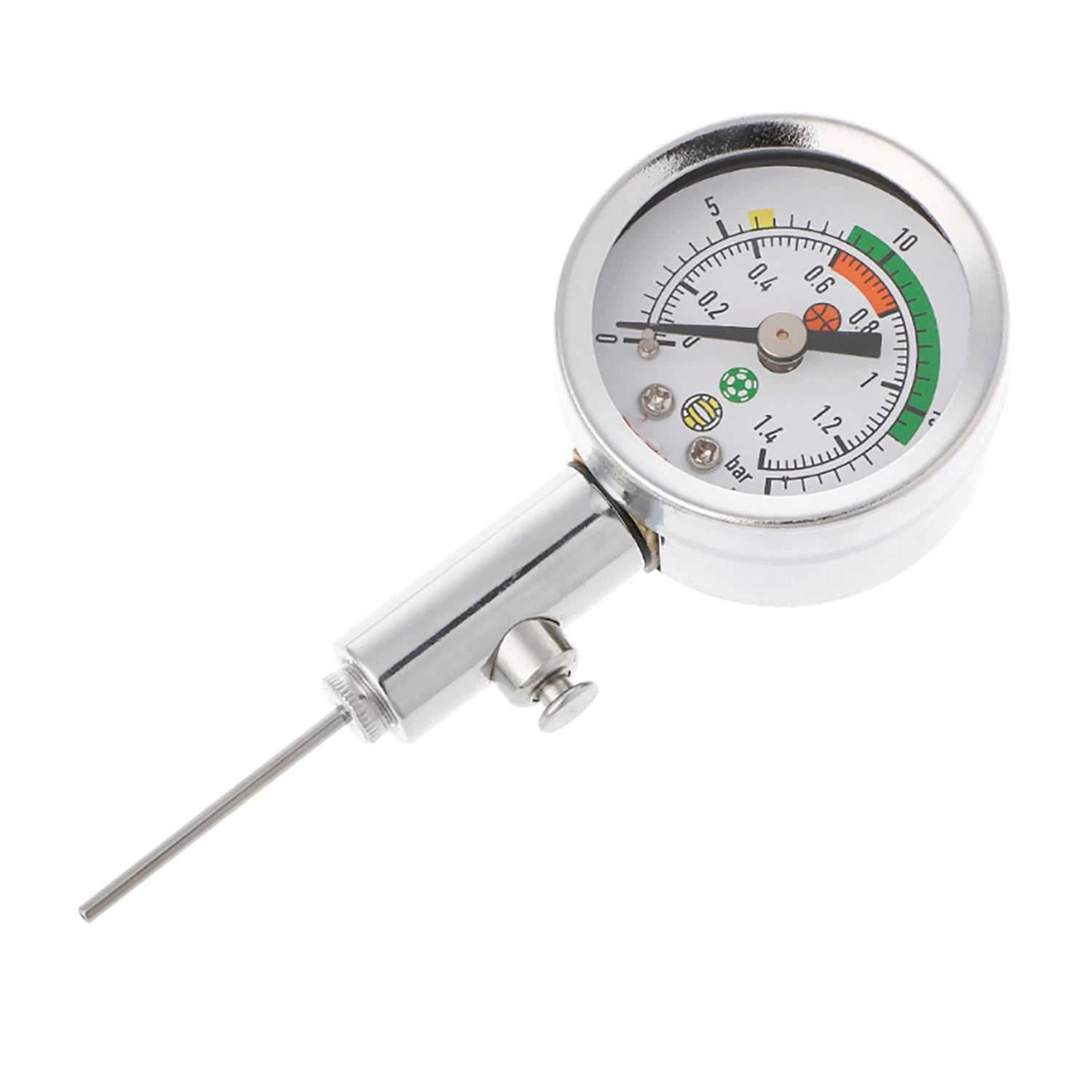 Utility Mini Air Pressure Gauge Barometer Tool for Basketball Football Volleyball Wyz22586