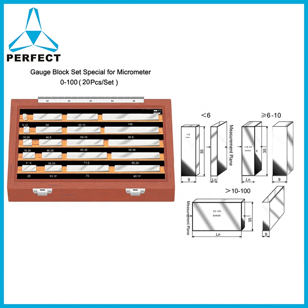 12 PCS Parallel Tungsten Steel Slip Gauge Set