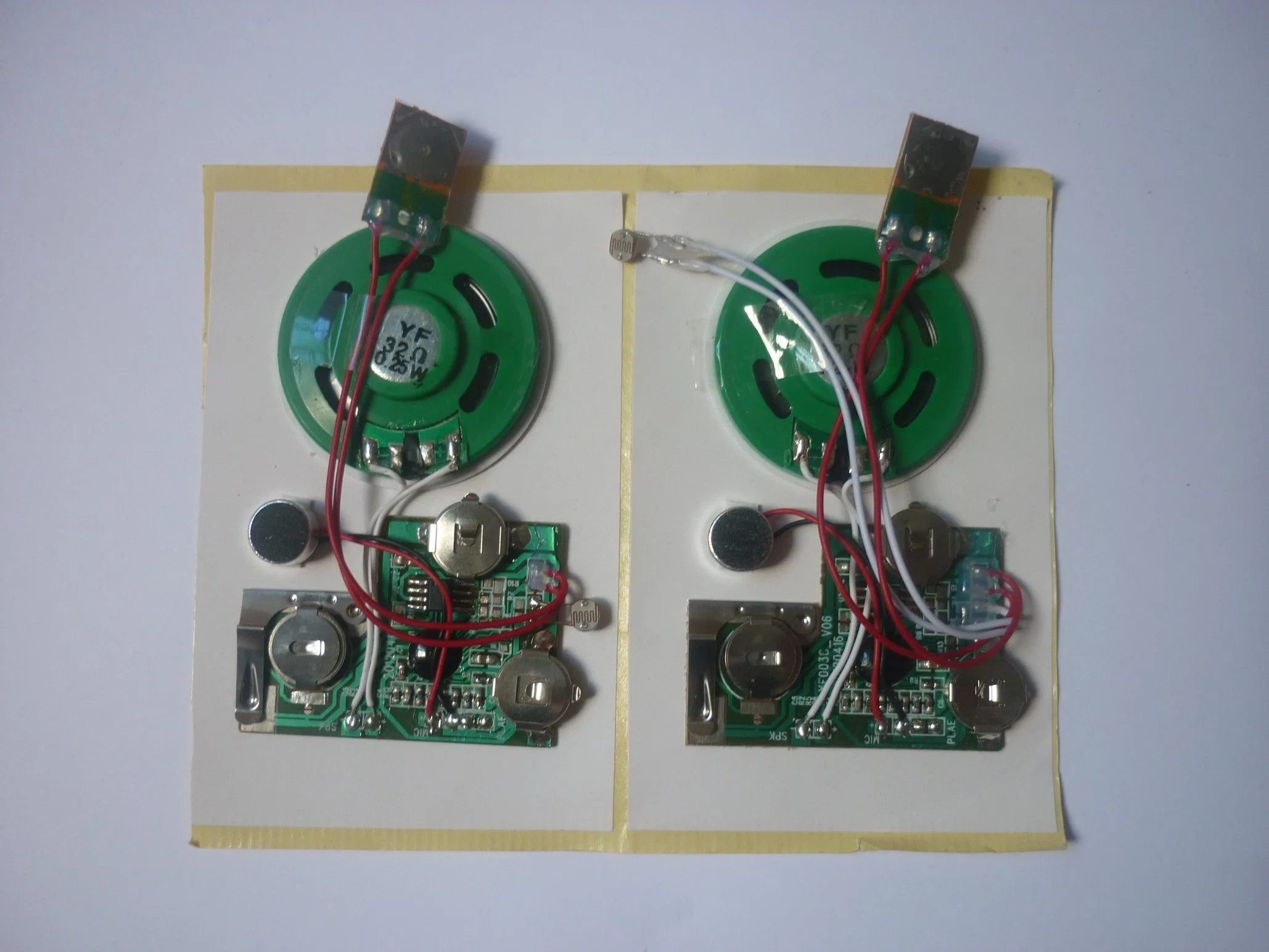 Módulo de sonido de grabación del sensor de luz eléctrica de juguete, módulo de sonido