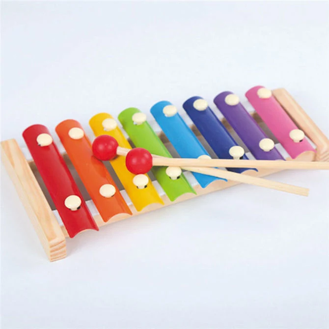 Instrumento de Música para bebés de madera Xylophone niños Juguetes Musicales