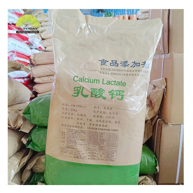 Food Ingredient E327 Acidulants Calcium Lactate Powder CAS 814-80-2