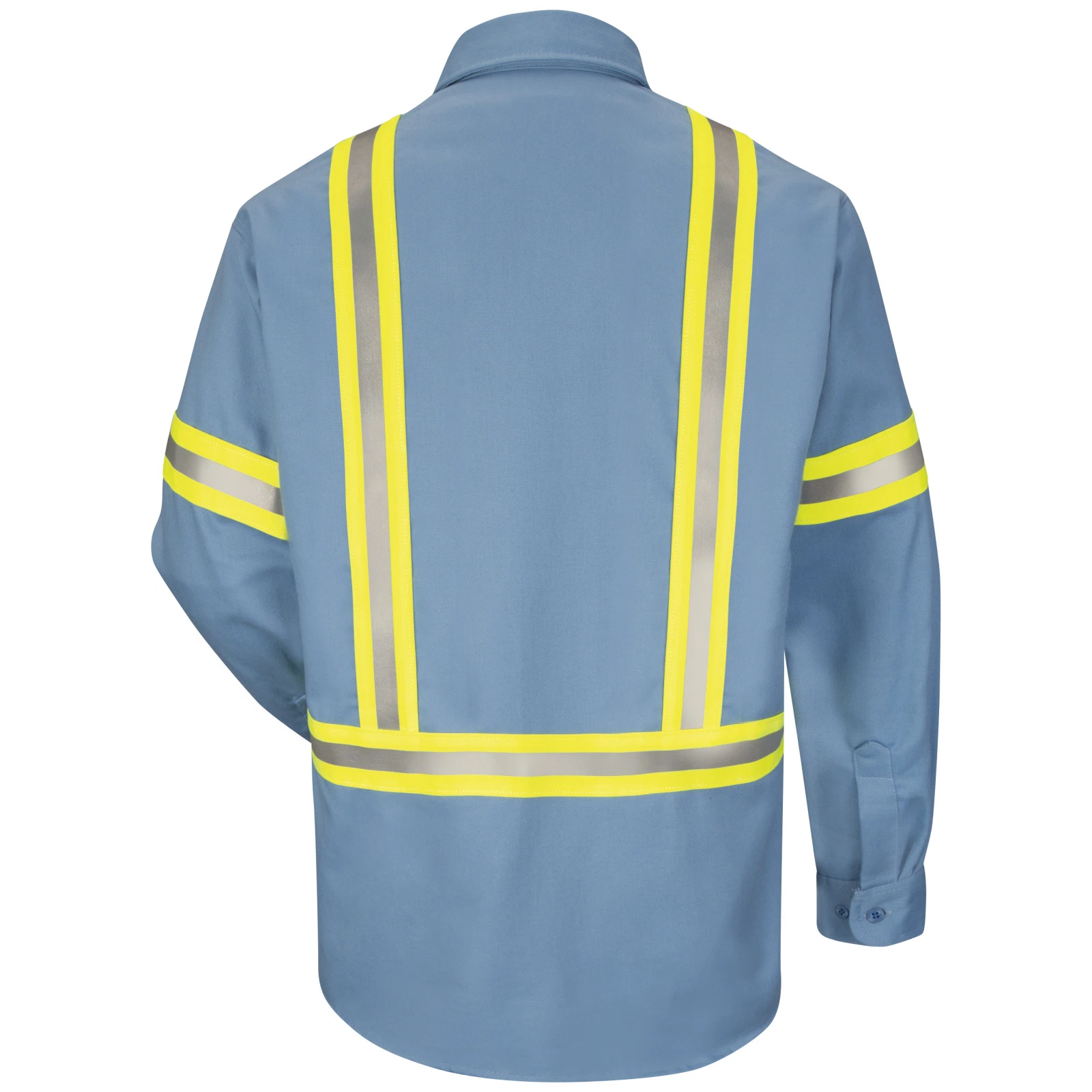 Customized Long-Sleeved High-Visibility Flame Resistant Safety Workwear Shirt