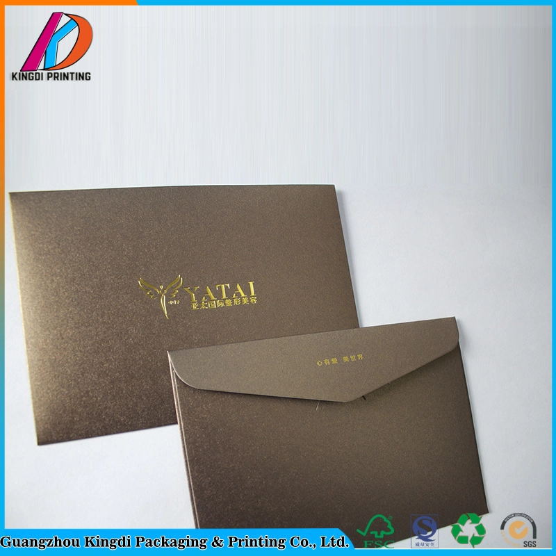 C5 Size Paper Envelope Bag with Gold Embossing