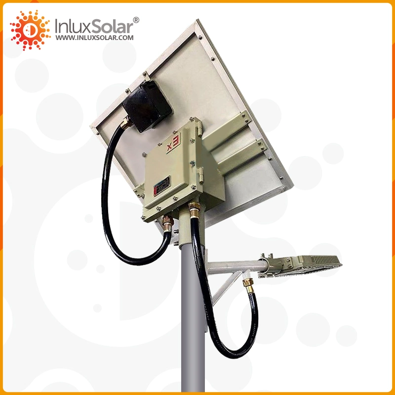 Indústria química ATEX ex LED à prova de explosão 100W 120W 200W 160 Watts LED Solar Street Light Farol Exterior