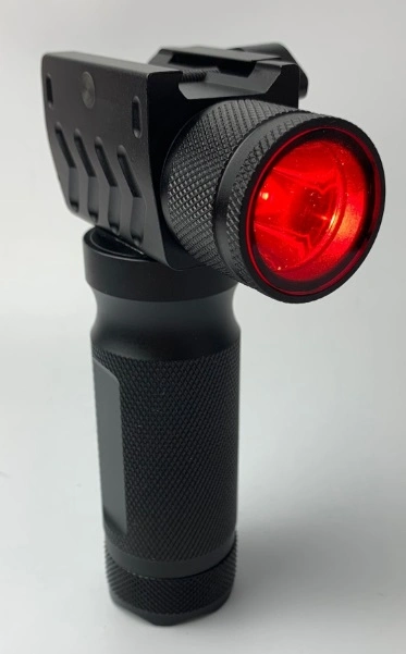 Tactical Aluminum Hand Fore Grip Red Laser Flashlight with T6 600 Hight Hard Lumens LED Light