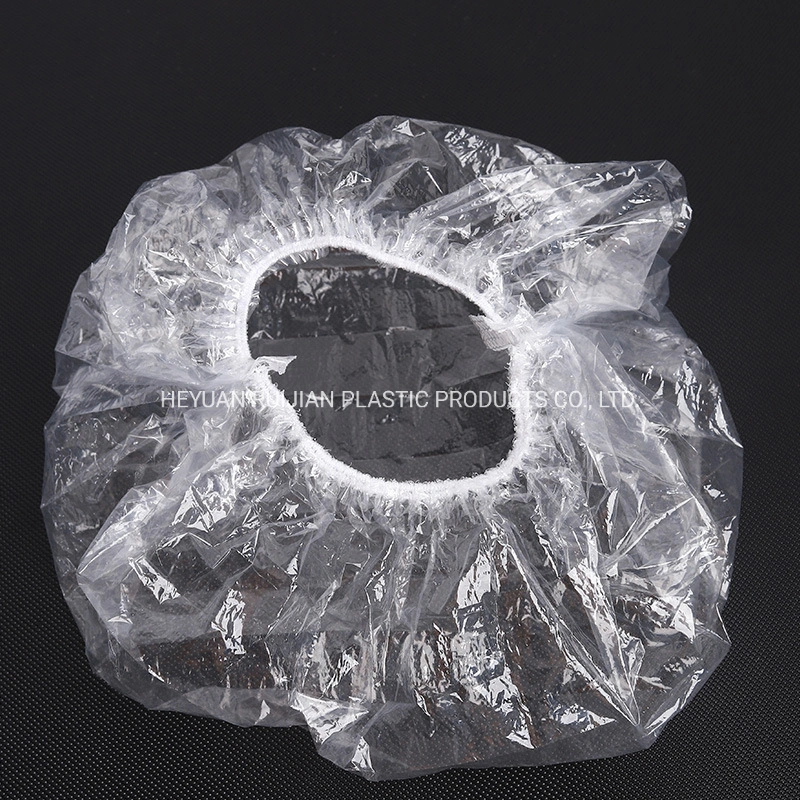 Plastic Disposable Clear Shower Cap, Swim Cap, Bath Cap