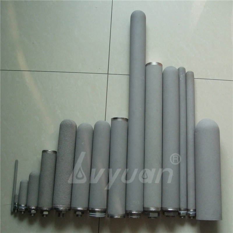 Porous Ss/Titanium/Inconel-600 Sintered Metal Cartridge Filter for 0.2 1 3 Um Water Liquid Treatment Filters Cartridges Factory