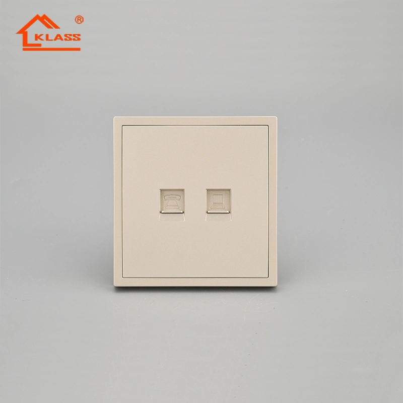 Telephone &Computer Socket (CAT. 6) Wall Socket