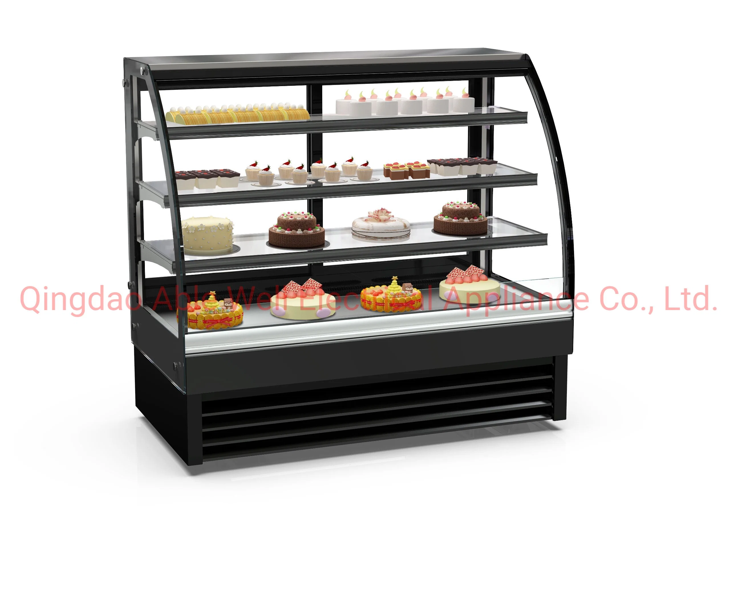 Bäckerei Shop Gebogene Glas Kuchen Kühlung Gebäck Display Zähler Preis Zum Verkauf