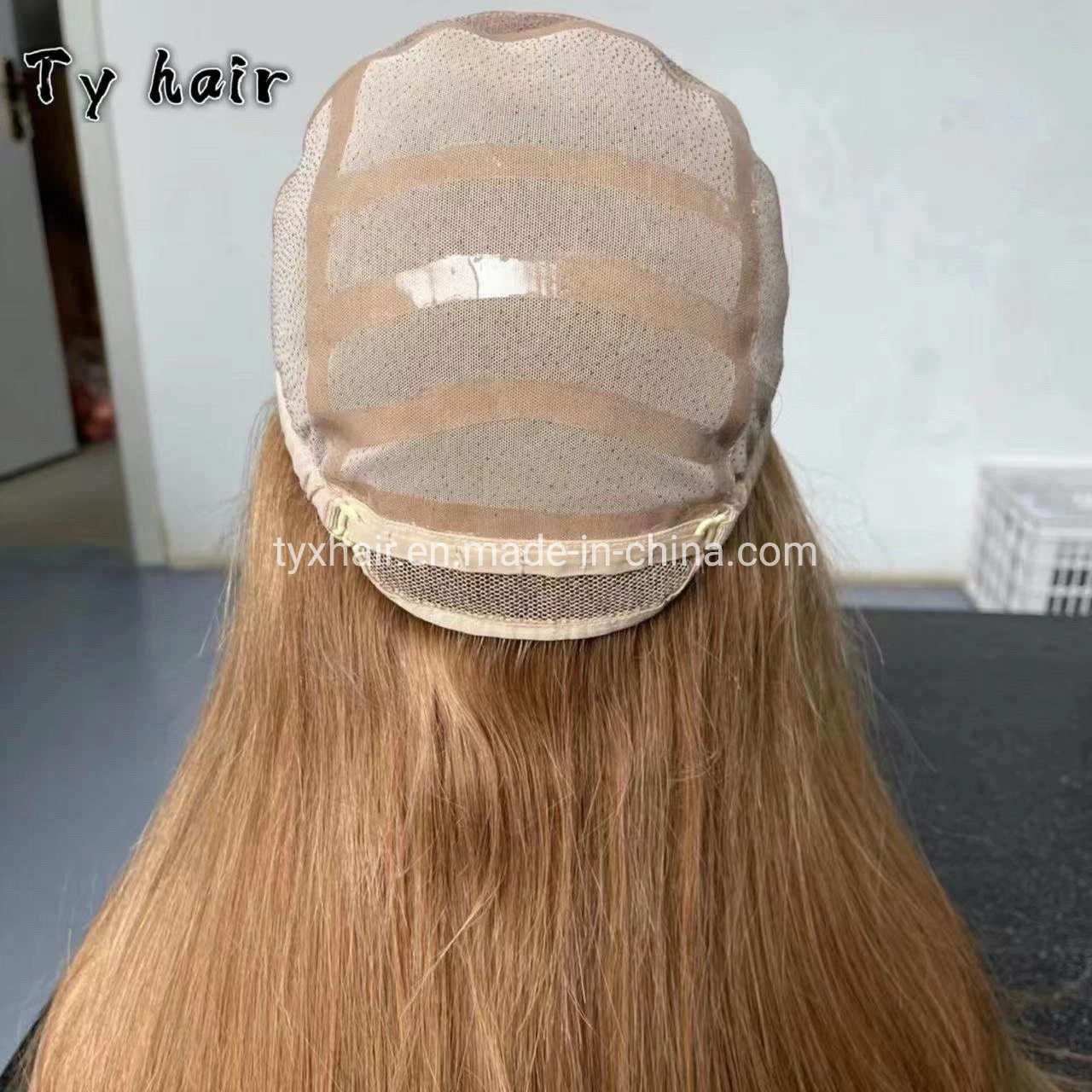 Top Quality Medical Silicon Wig with Silk Top #T 24 / 613 Full Confidence Cap Wig for Alopecia