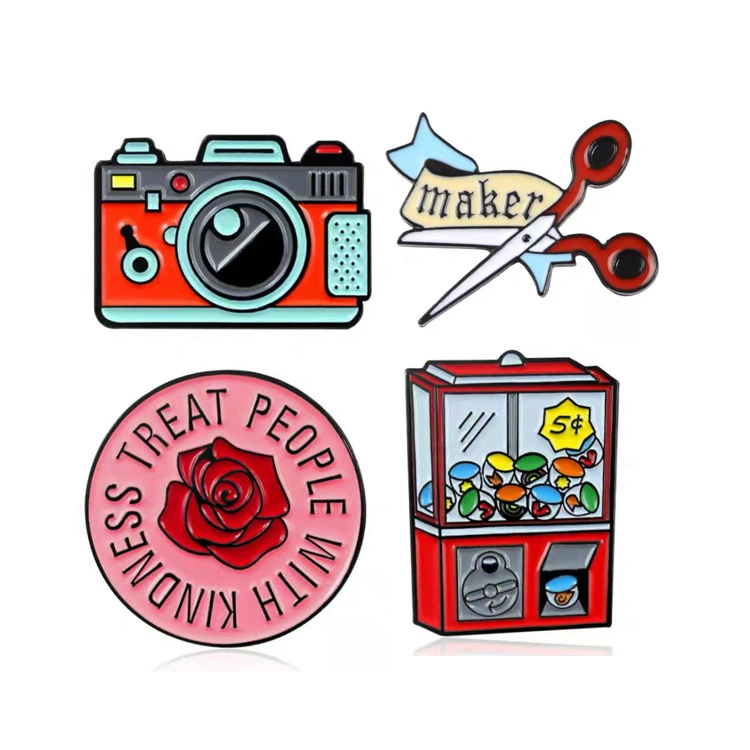 Lapel Pin Badge Wholesale Design Your Own Anime Hard Enamel Pin Soft Lapel Badge