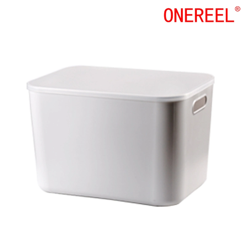 Durable Plastic Container with Lid for Household Organizer