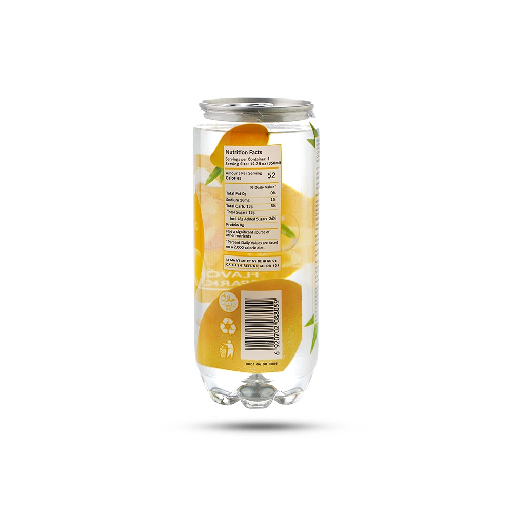 350ml sabor a mango bebida suave/agua de soda/bebida