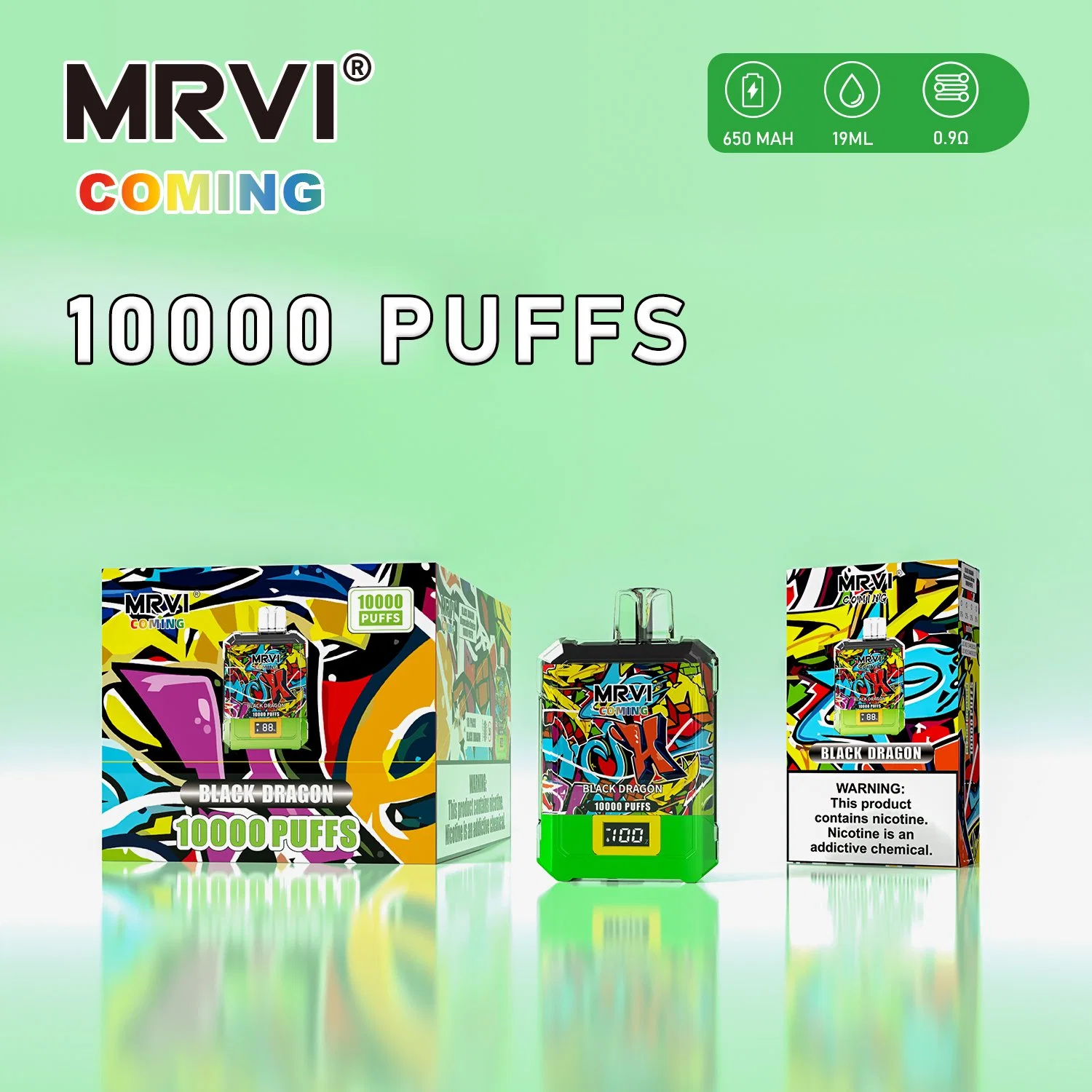 Vape original por grosso de fábrica Vape descartáveis Randm Tornado 10000 Baforadas Vs Mrvi 10000 Vapes