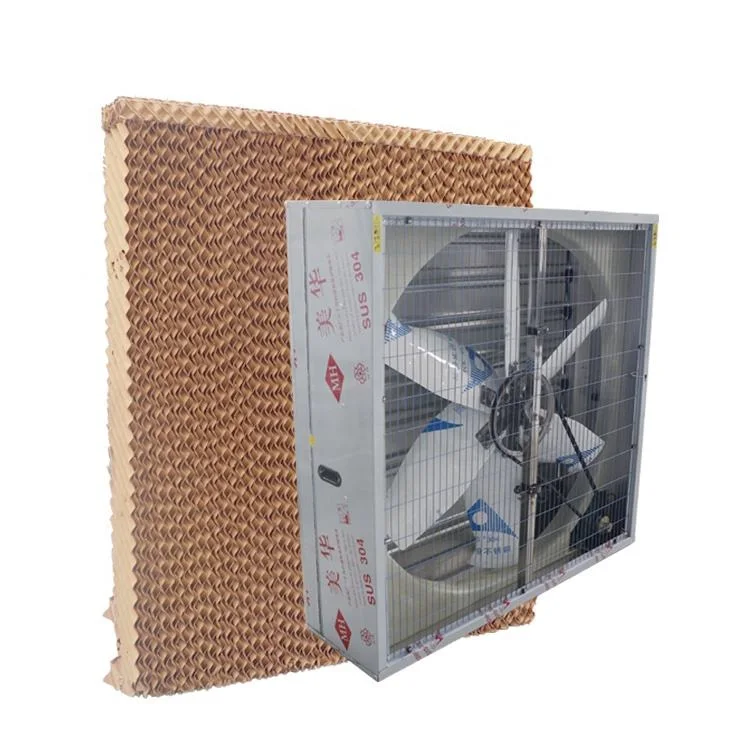 Livestock Shed Evaporative Cooling Pad System with PVC Frame