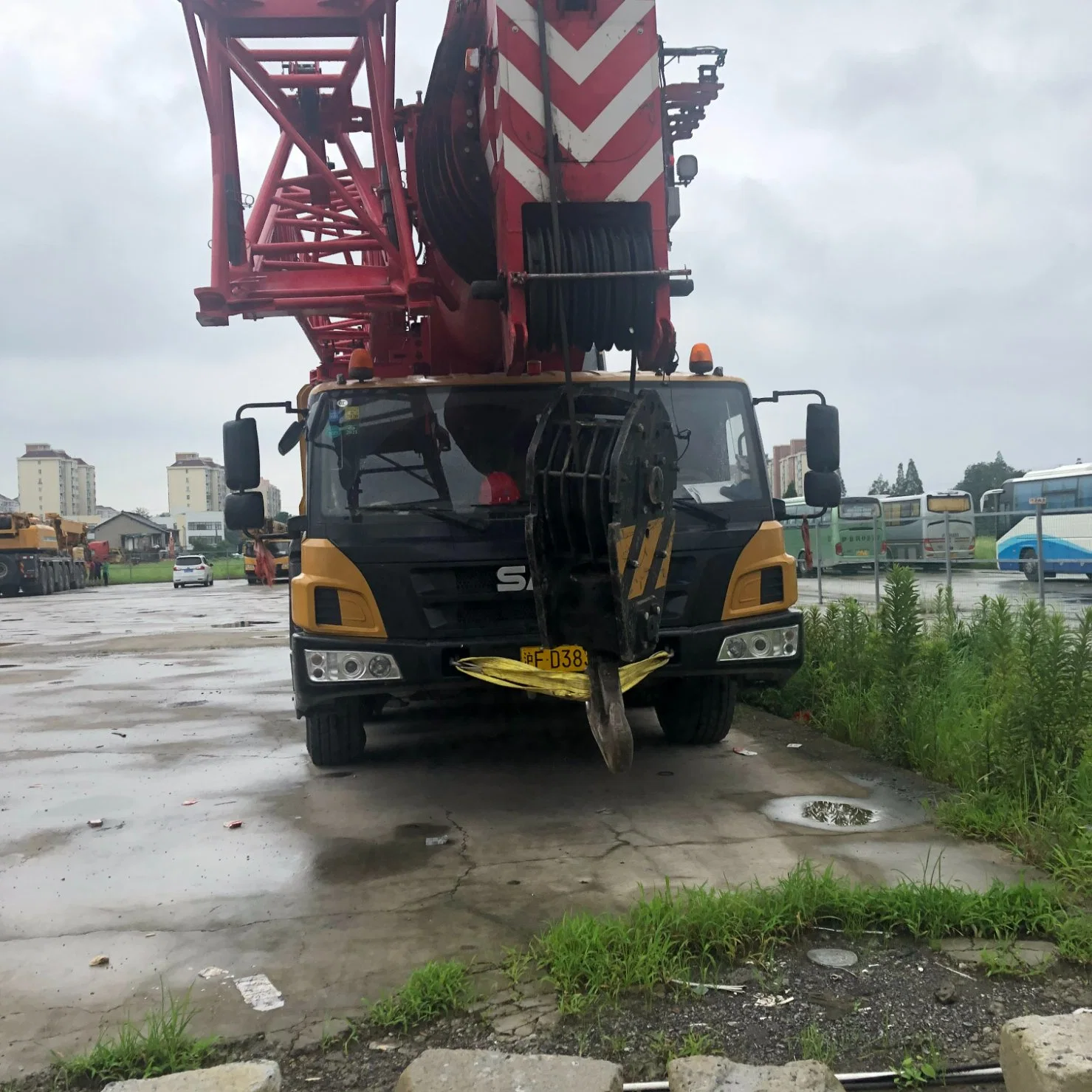 Sale Good Condition Used Construction Machine Sany Stc55 for Cheap Sale Excavator with High Efficiency Truck Crane