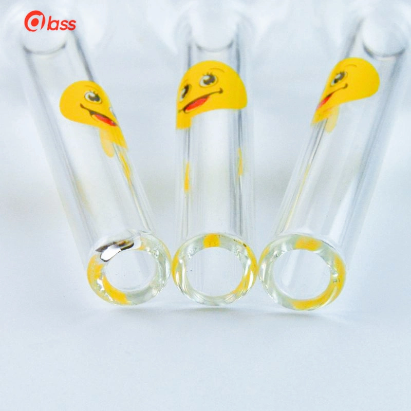 Hot Sale Smile Logo Glass Oil Burner Pipes Pyrex Oil Burner Glass Spoon Pipes Hand Pipe Tobacco Pipes for Smoking Accessories Sweet Puff