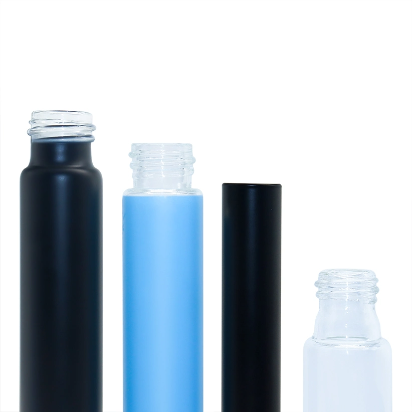 Hot Selling 120mm Black Child Resistant Cap Smoking Vial Glass Preroll Tubes