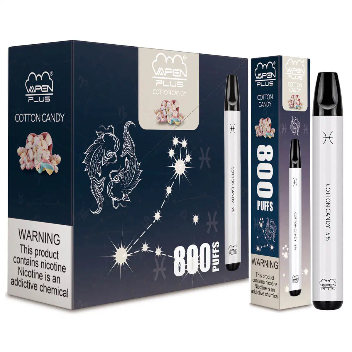 Les saveurs de fruits divers Mini Vape stylo jetable de commerce de gros E Lux 800 bouffées Cigarettes électroniques portables