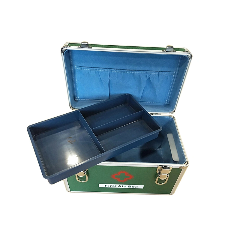 Medical Safety Aluminum First Aid Lockable Medicine Storage Box