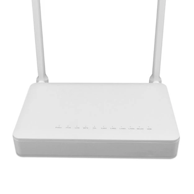 Neues FTTH-Glasfasermodem GEPON auf Englisch Firmware 4GE 1pots Externe Antenne GPON ONU F670L