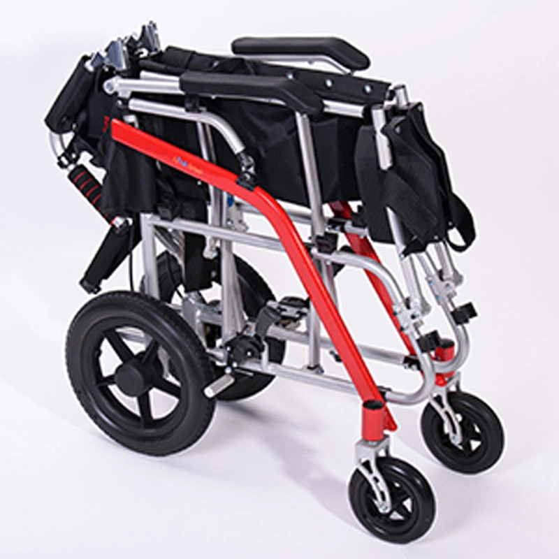 Populaires voyage pliable portable ultra léger utilisé handicapés en fauteuil roulant fauteuil roulant