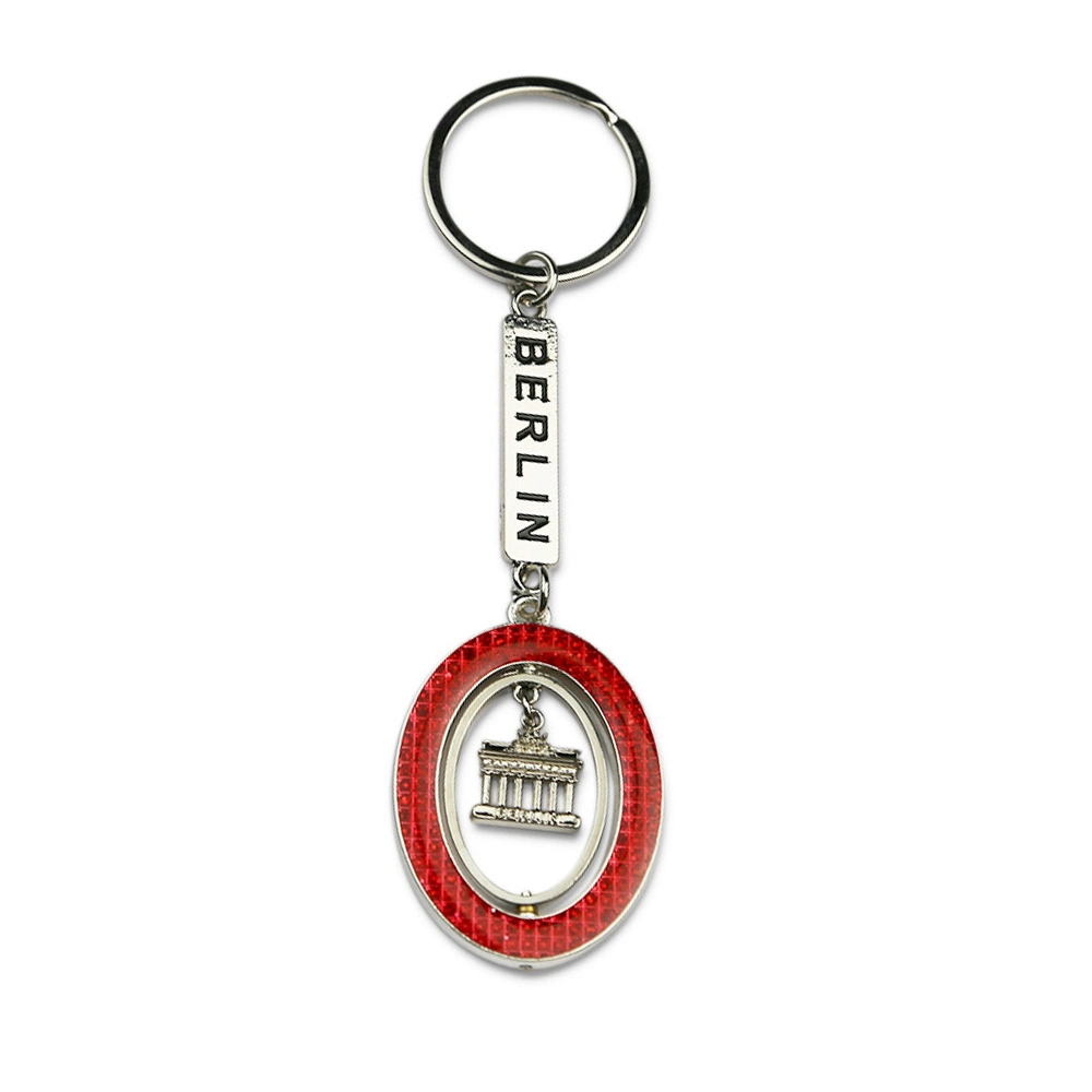 Souvenir Metal Zinc Alloy Fashion Customized Keychain Personality Colorful Key Rings Metal